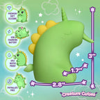 XR Brands® Creature Cuties Lickyhorn Clitoral Licking Stimulator Green