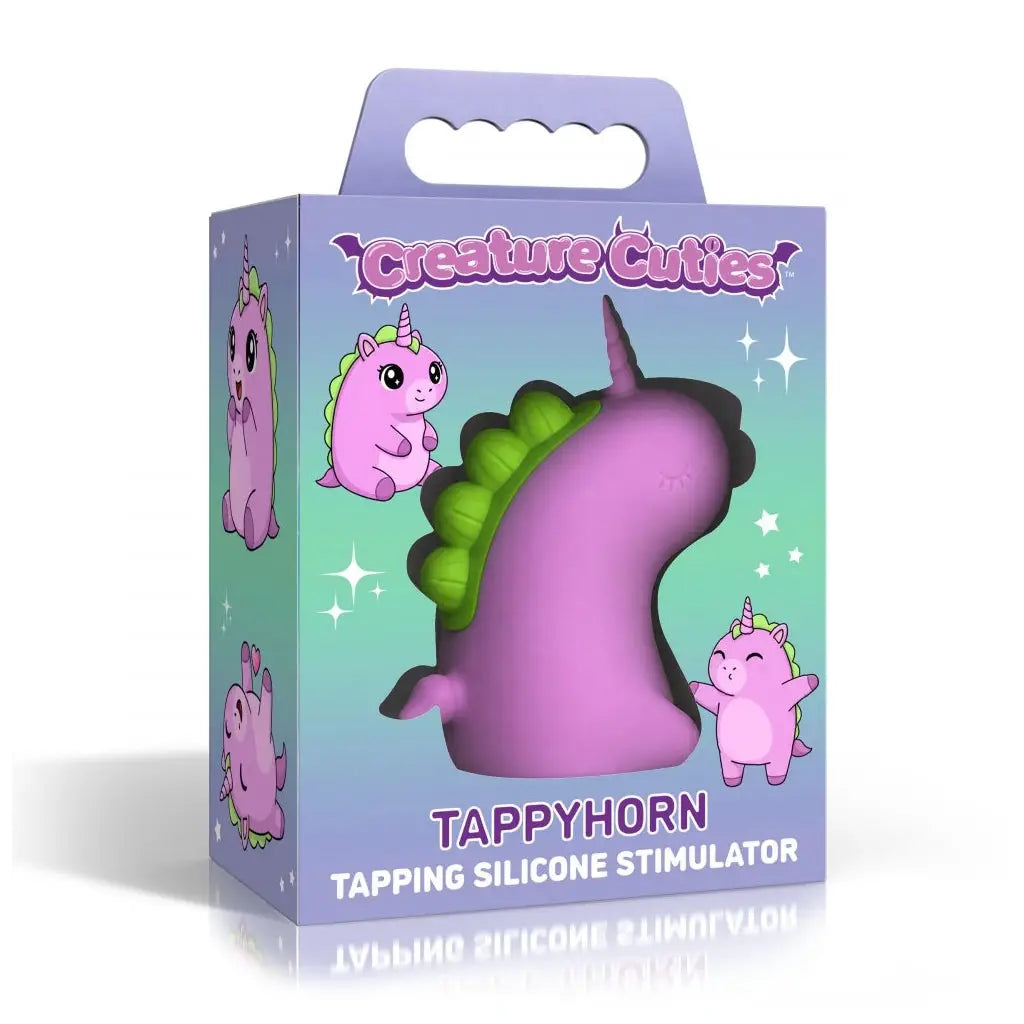 XR Brands® Creature Cuties Tappyhorn Clitoral Tapping Stimulator Lilac