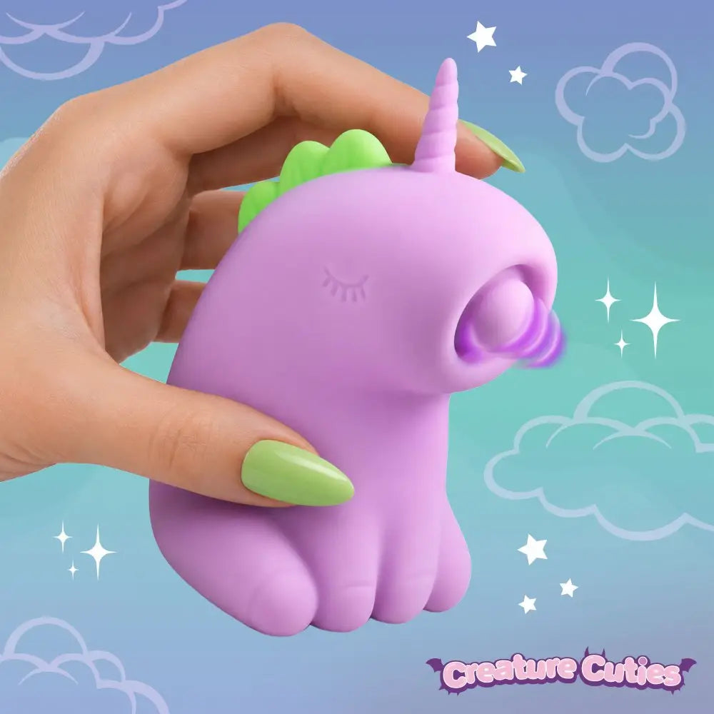 XR Brands® Creature Cuties Tappyhorn Clitoral Tapping Stimulator Lilac