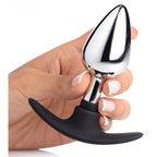 Master Series® Dark Invader Metal and Silicone Anal Plug - Rolik®