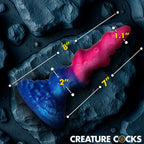 XR Brands® Deluxe Lord Kraken Vibrating Glow-in-the-Dark Silicone Dildo - Rolik®