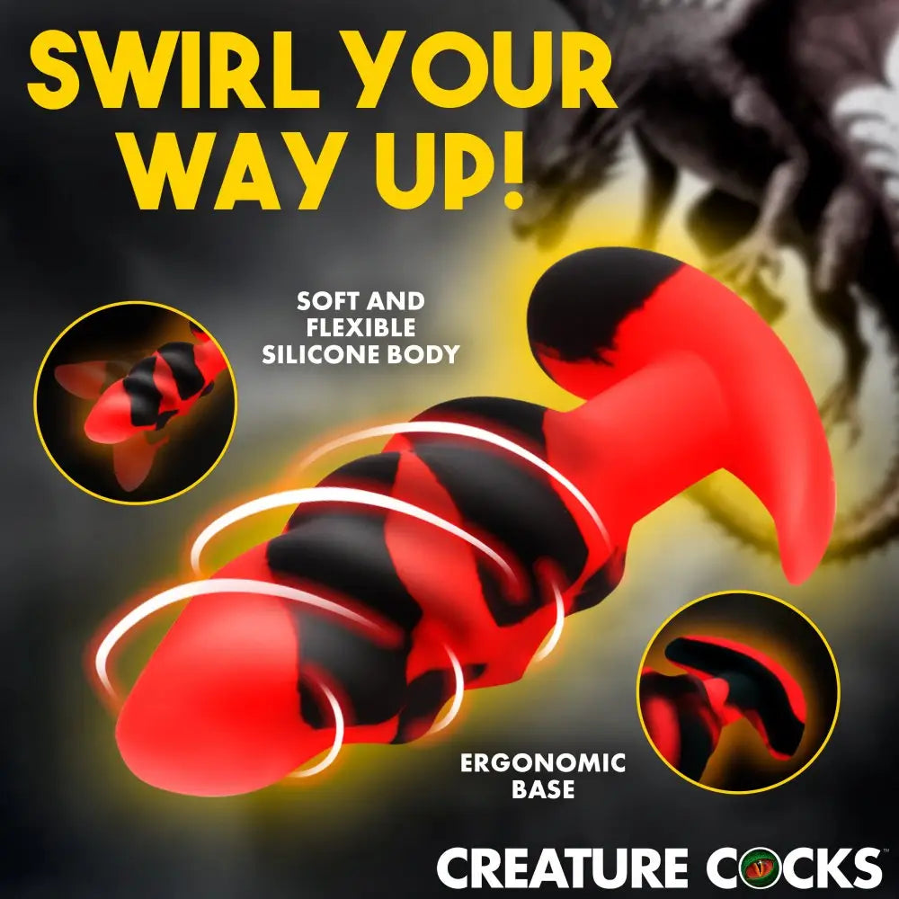 XR Brands® Dragon Trainer Silicone Butt Plug Training Set | 3 Progressive Sizes | Fantasy Multicolor