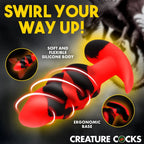 XR Brands® Dragon Trainer Silicone Butt Plug Training Set | 3 Progressive Sizes | Fantasy Multicolor