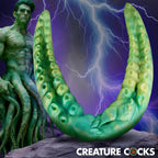 XR Brands® Dual Kraken Silicone Double Dildo – Double-Ended Fantasy Toy Green