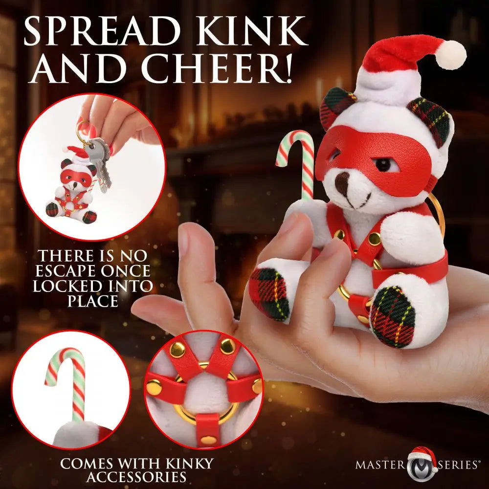 XR Brands® Holiday Bondage Bear Keychain