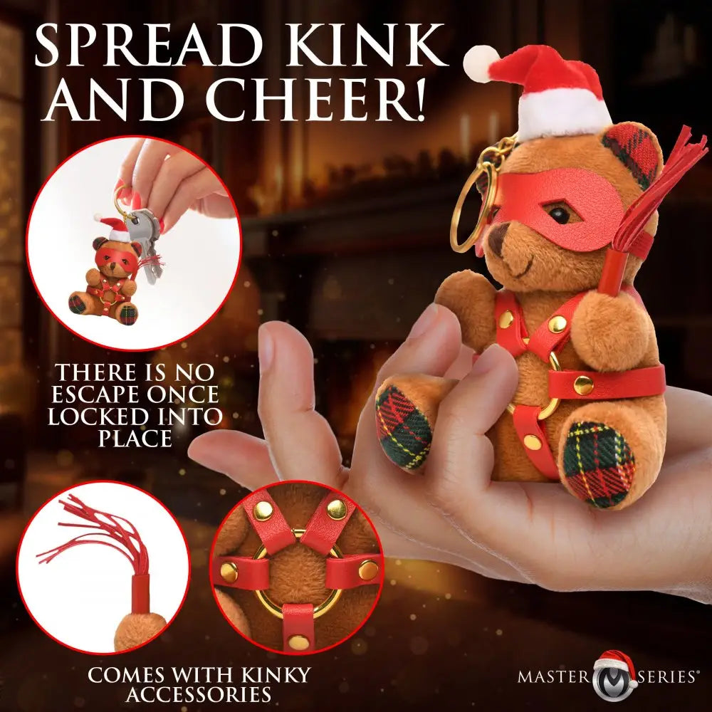 XR Brands® Holiday Bondage Bear Keychain