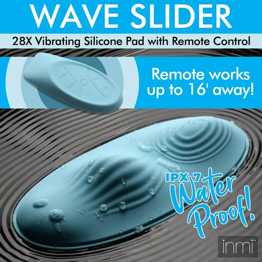 inmi® 28X Wave Slider Vibrating Silicone Pad with Remote - Rolik®