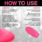 inmi® Spin n' Grind Rotating and Vibrating Silicone Grinder - Rolik®
