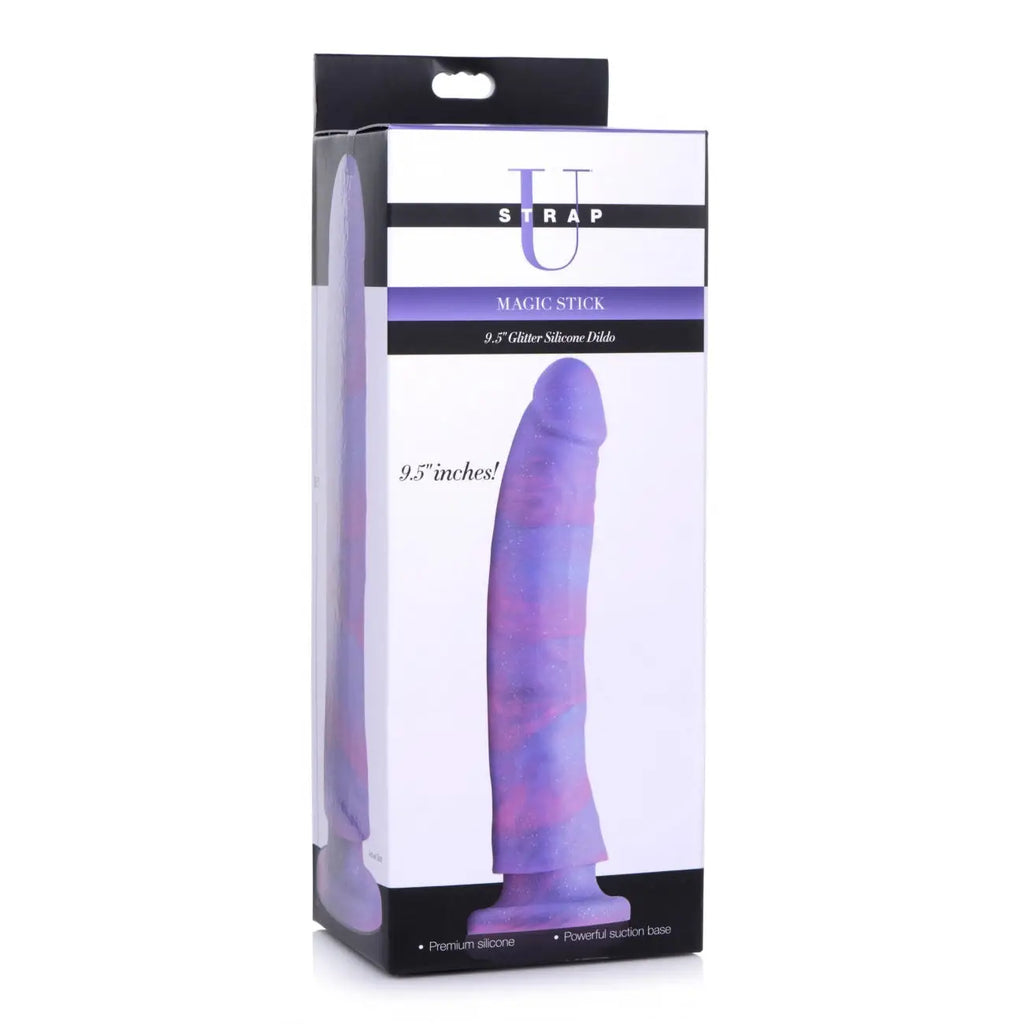 Strap U® Magic Stick Glitter Silicone Dildo