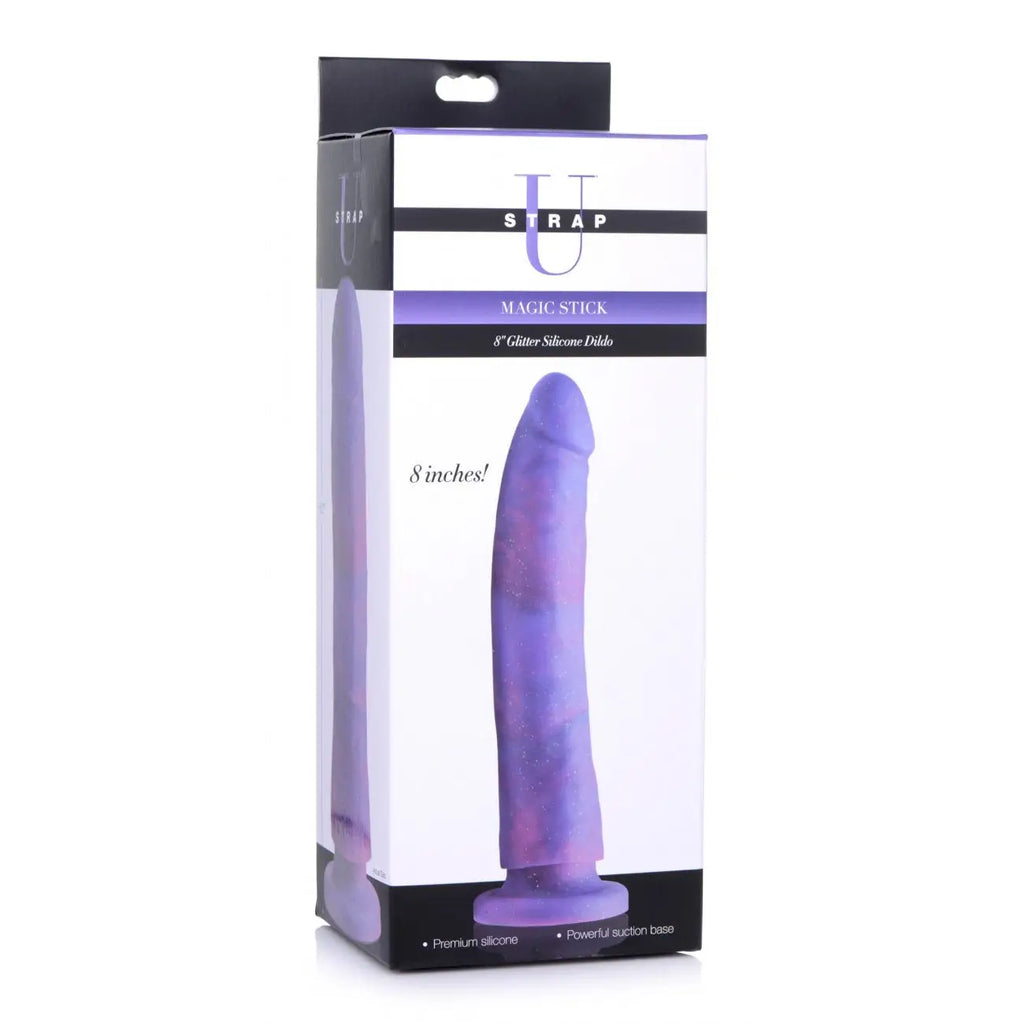 Strap U® Magic Stick Glitter Silicone Dildo