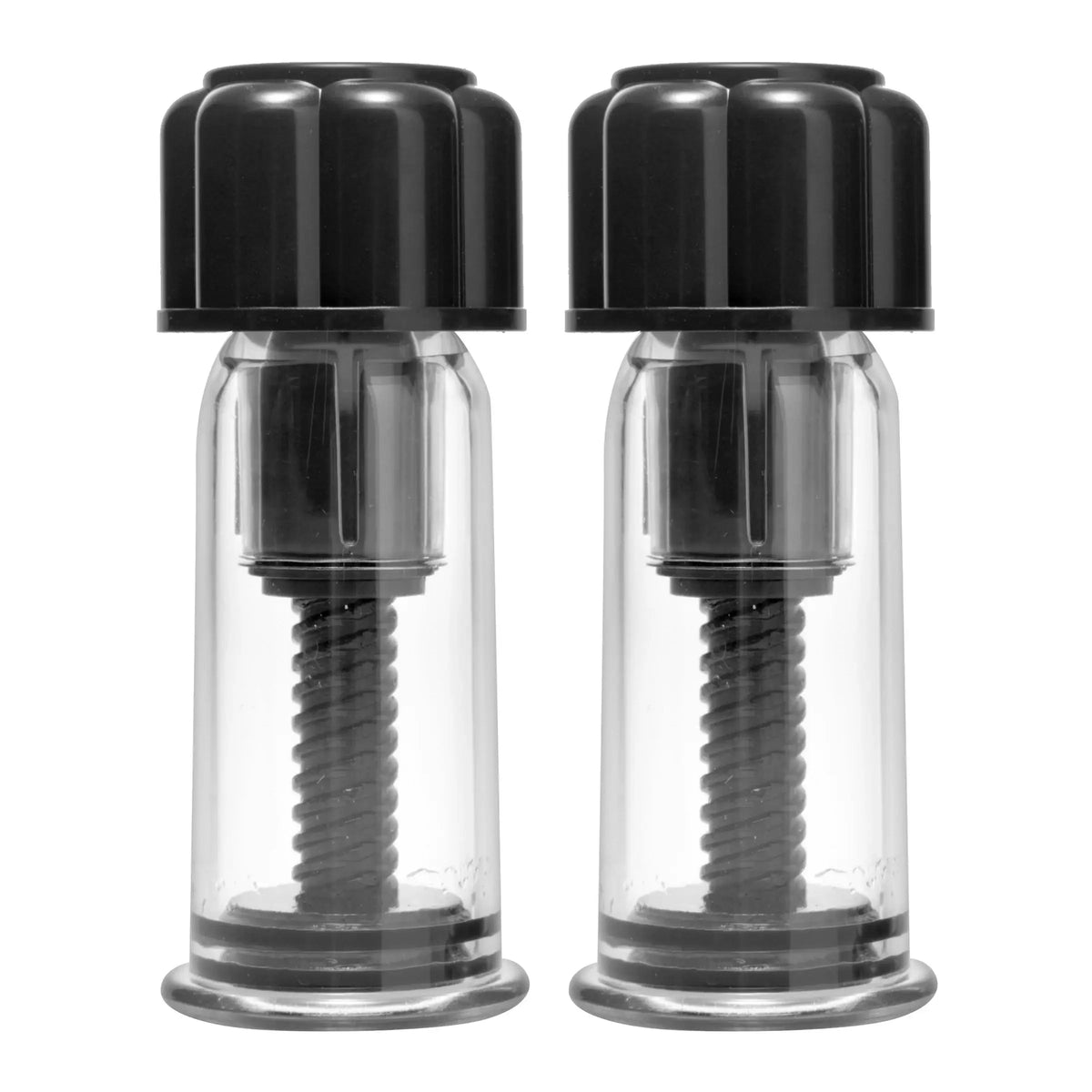 XR Brands® Master Series Maxxx Powerful Nipple Suckers Black