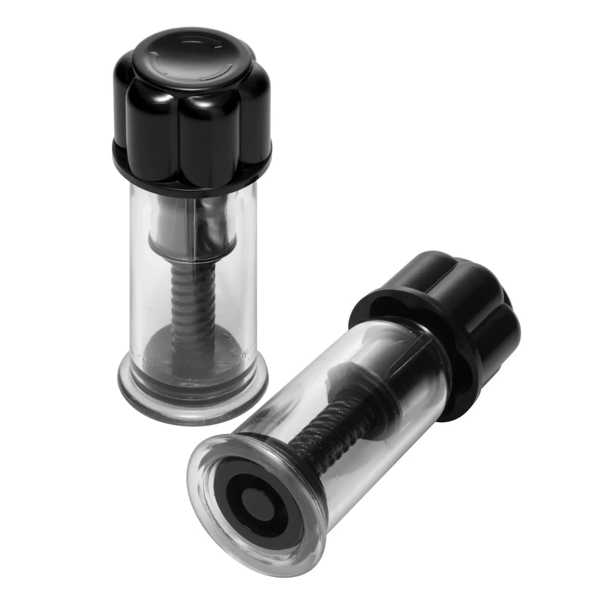 XR Brands® Master Series Maxxx Powerful Nipple Suckers Black