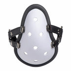 XR Brands® Master Series Musk Athletic Cup Muzzle – Scent Play BDSM Mask White