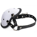 XR Brands® Master Series Musk Athletic Cup Muzzle – Scent Play BDSM Mask White