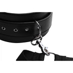 Master Series® Acquire Easy Access Thigh Harness With Wrist Cuffs - Black - Restraints