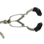 XR Brands® Master Series® Bauhaus Precision Nipple Vice - Silver - Clamps