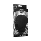 XR Brands® Master Series® Blow Hole Open Mouth Spandex Hood - Black