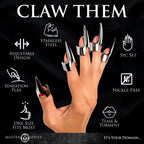 XR Brands® Master Series® Clawed 5-Piece Sensation Play Ring Set - Rolik®