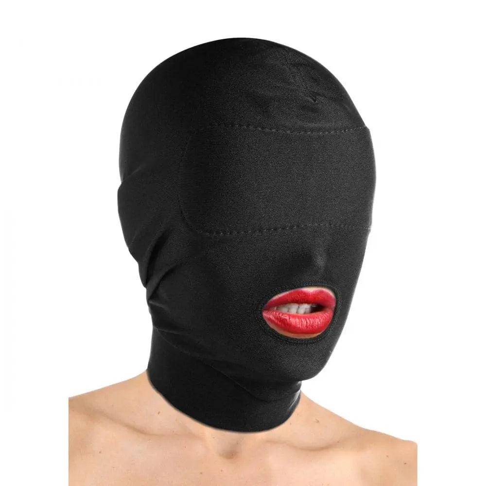 Master Series® Disguise Open Mouth Hood with Padded Blindfold - Rolik®
