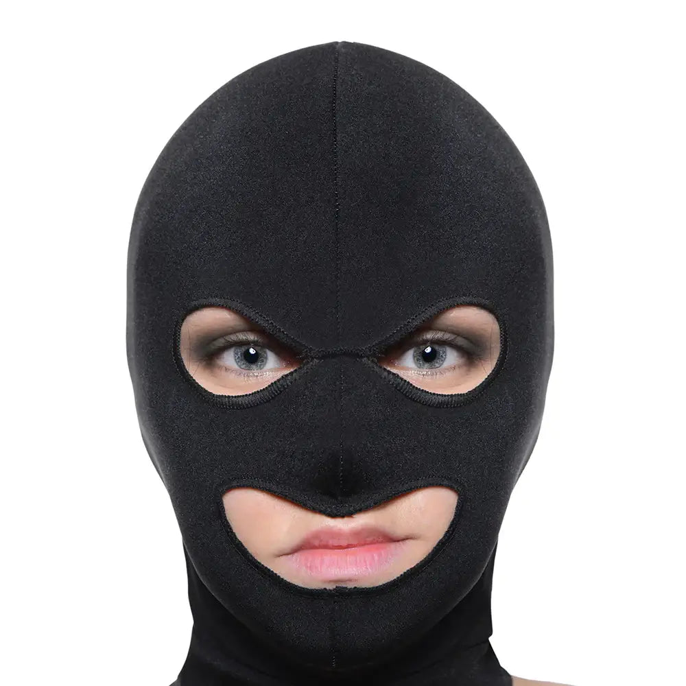 Master Series® Facade Hood with Eye and Mouth Holes - Black