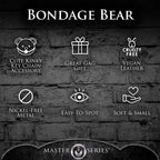Master Series® Gagged Teddy Bear Keychain - Brown - Plush