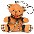 Master Series® Gagged Teddy Bear Keychain - Brown - Plush