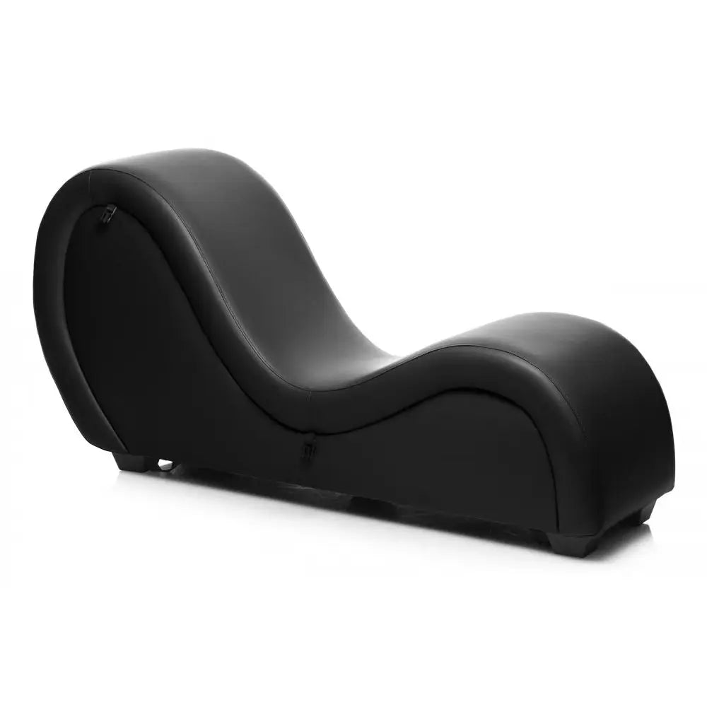 Master Series® Kinky Couch Sex Chaise Lounge with Love Pillows - Black - Furniture