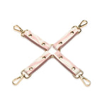 XR Brands® Master Series® Pink Tiger Kitty Bondage Set - 7-Piece Vegan Leather Kit Multicolor