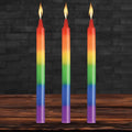 XR Brands® Master Series® Pride Rainbow Drip Candles 3-Pack - Rolik®