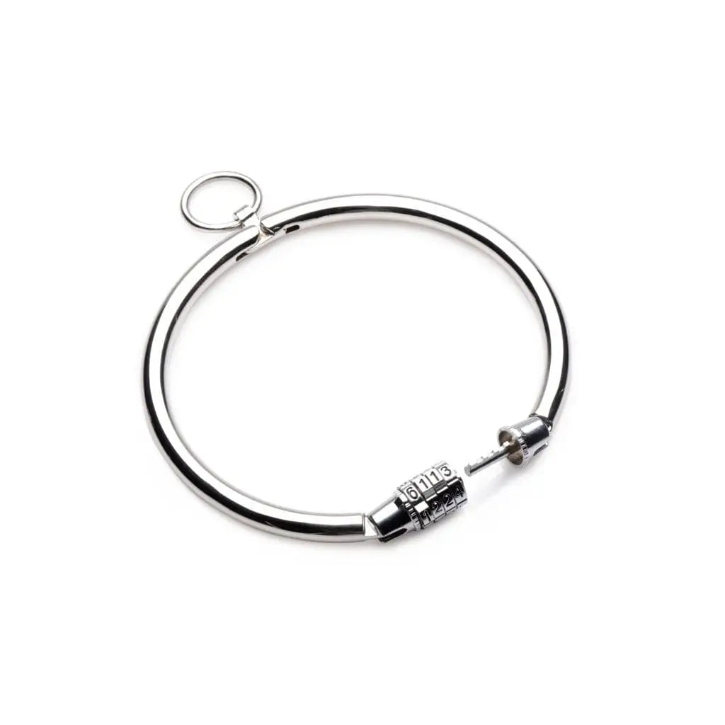Lock Coler Master Series® Stainless Steel Combination Lock Collar | O-Ring, BDSM ...