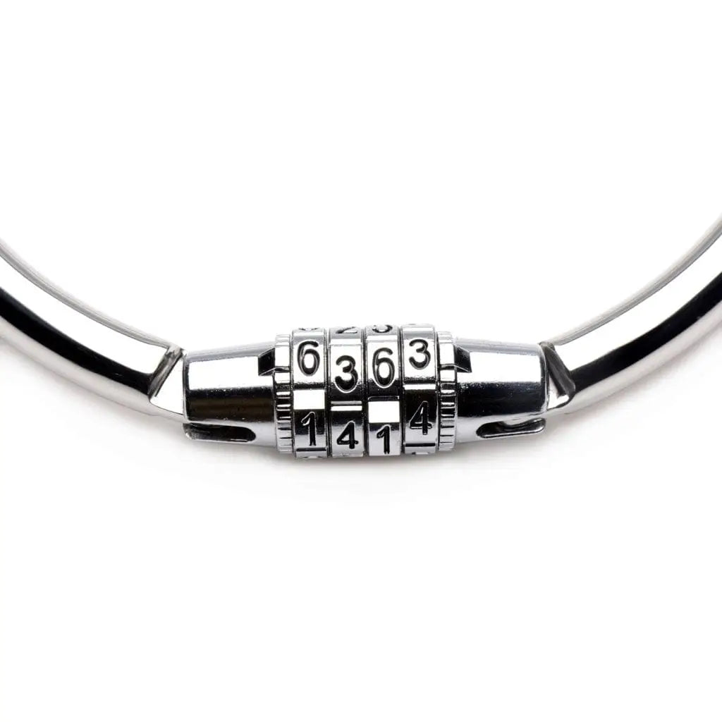 Lock Coler Master Series® Stainless Steel Combination Lock Collar | O-Ring, BDSM ...
