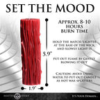 Master Series® Thorn Drip Candle - Red