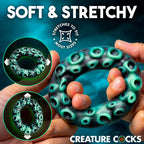 XR Brands® Octo-Grip Silicone C-Ring | Textured One-Size-Fits-Most