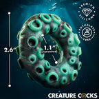XR Brands® Octo-Grip Silicone C-Ring | Textured One-Size-Fits-Most
