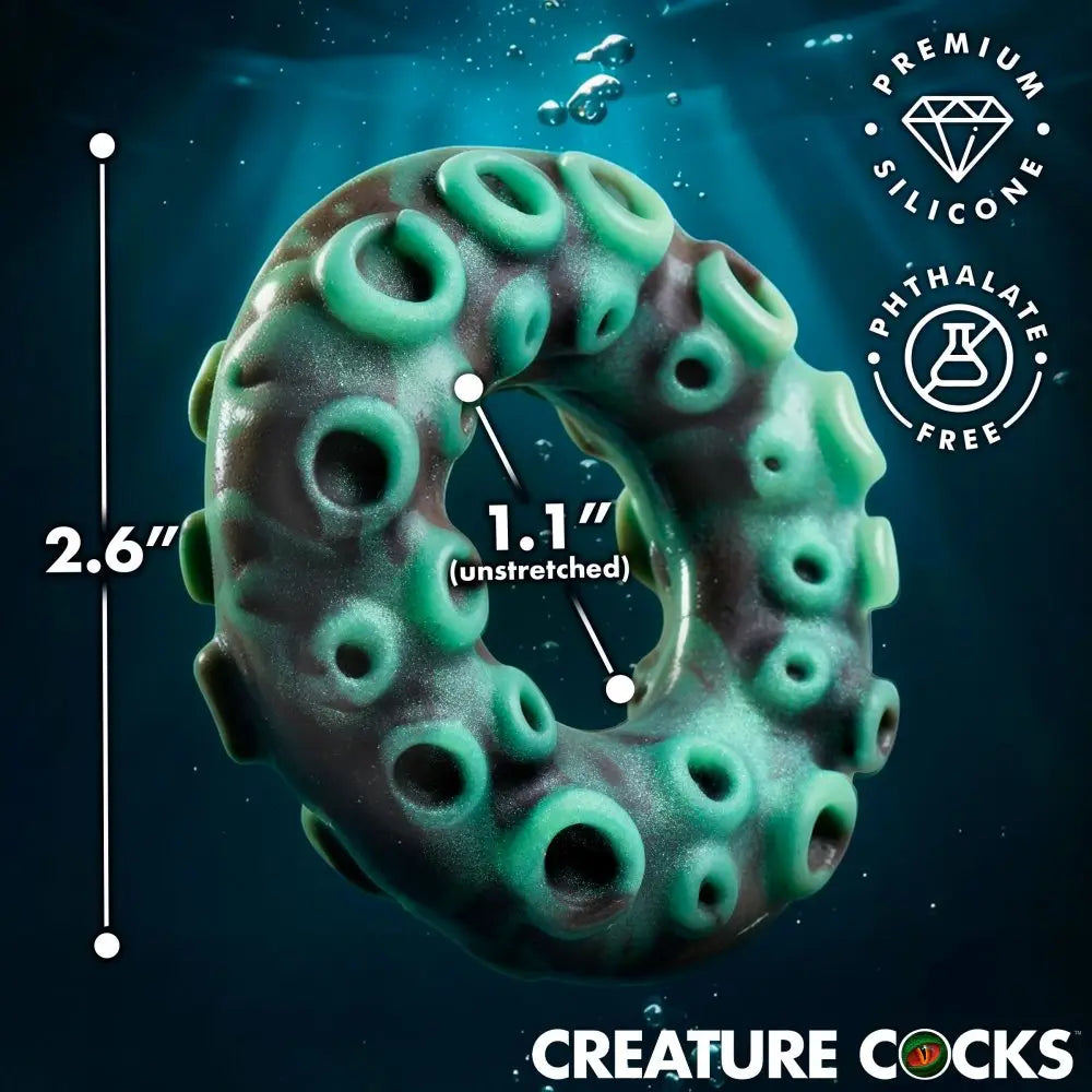 XR Brands® Octo-Grip Silicone C-Ring | Textured One-Size-Fits-Most