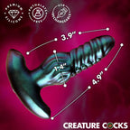 XR Brands® Octo-Squirm Vibrating & Rotating Silicone Anal Plug | Remote Control