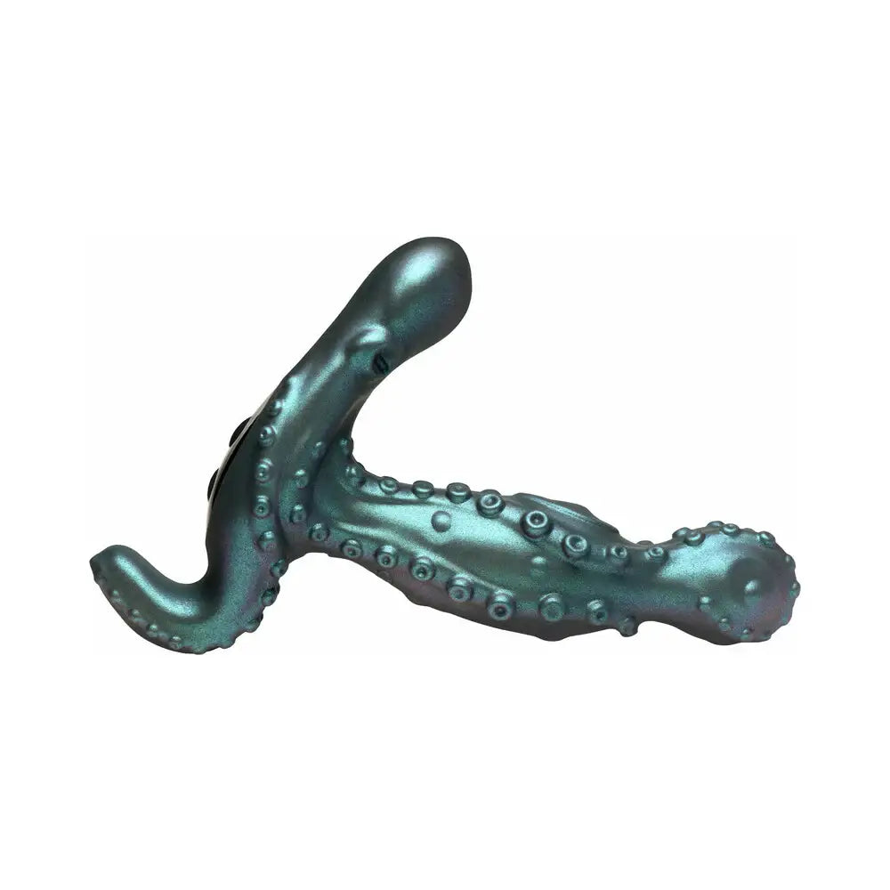 XR Brands® Octoprobe Gyrating Prostate Vibrator with Remote – Deep Sea Fantasy Design Teal