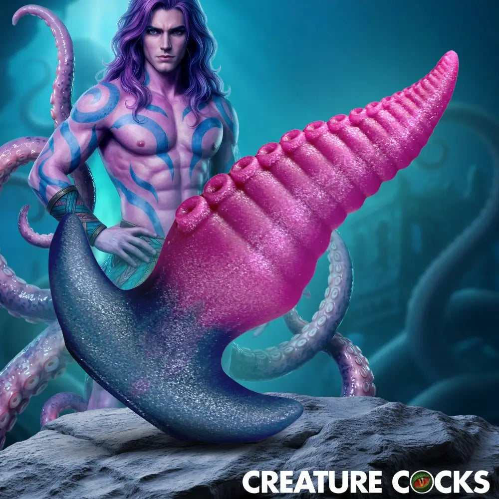 XR Brands® Plugtopus Tentacle Silicone Butt Plug | Tapered Dual-Texture Body-Safe Multicolor