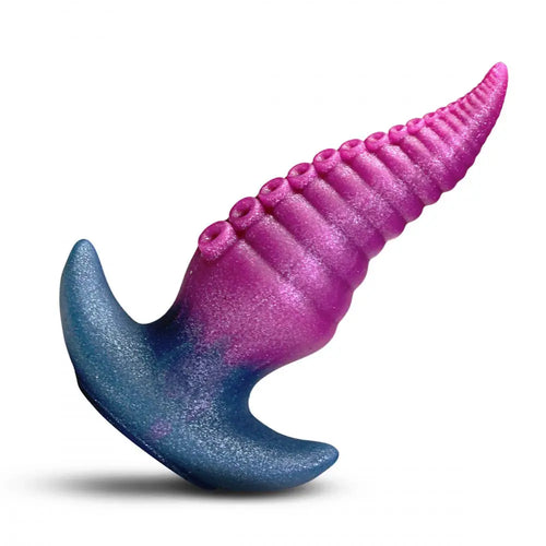 XR Brands® Plugtopus Tentacle Silicone Butt Plug | Tapered Dual-Texture Body-Safe Multicolor