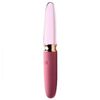 Prisms® 10X Rosé Dual Ended Smooth Silicone and Glass Vibrator - Rolik®