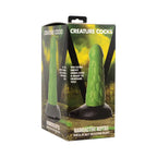 Radioactive Scaly Reptile Thick Silicone Dildo - Green