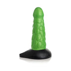 Radioactive Scaly Reptile Thick Silicone Dildo - Green