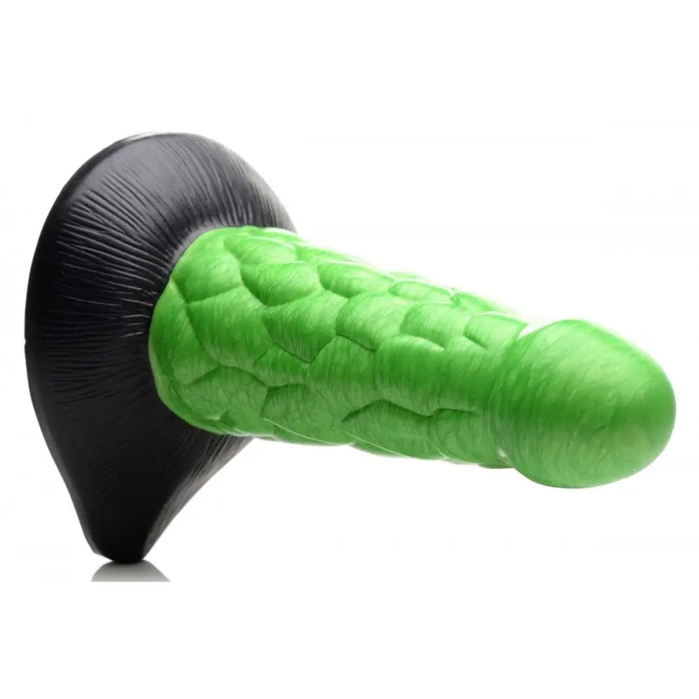 Radioactive Scaly Reptile Thick Silicone Dildo - Rolik®