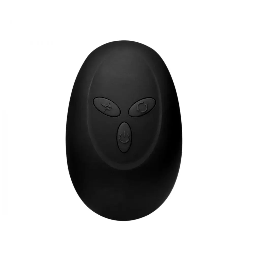 Rimmers™ Slim R Smooth Rimming Plug w/Remote - Black - Butt