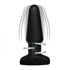 Rimmers™ Slim R Smooth Rimming Plug w/Remote - Black - Butt