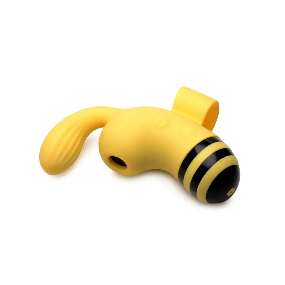 Shegasm™ Sucky Bee Clitoral Stimulating Finger Vibrator - Yellow