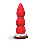 XR Brands® Simply Sweet Strawberry Cream Silicone Dildo – Suction Base Harness Compatible Red