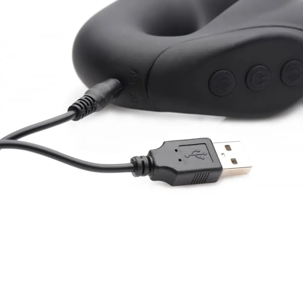 Strap U® Evoke Rechargeable Vibrating Silicone Strapless On - Dildo