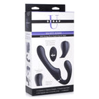 Strap U® 10X Remote Vibrating Silicone Strapless - on - Dildo