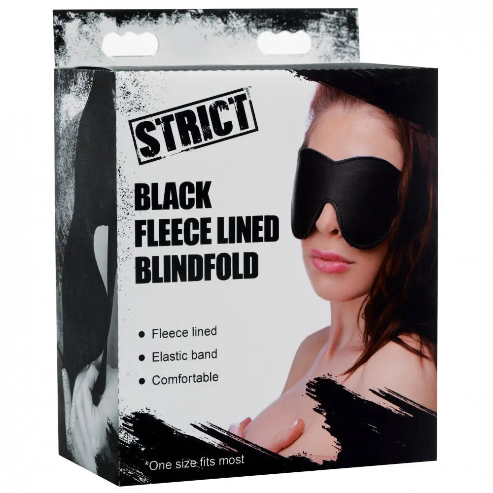 Strict® Black Fleece Lined Blindfold